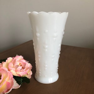 Milk Glass Flower Vase