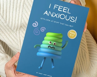 Je me sens anxieux | 5 à 7 ans | Cahier d'activités A4 conçu pour aider les enfants âgés de 5 à 7 ans à faire face à l'anxiété.