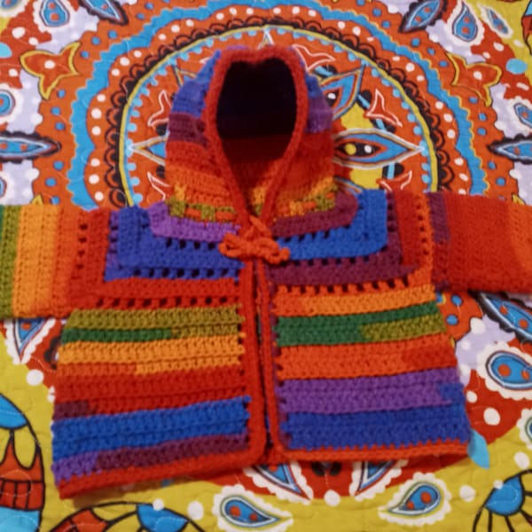 Baby Hoodie Crochet Sweater