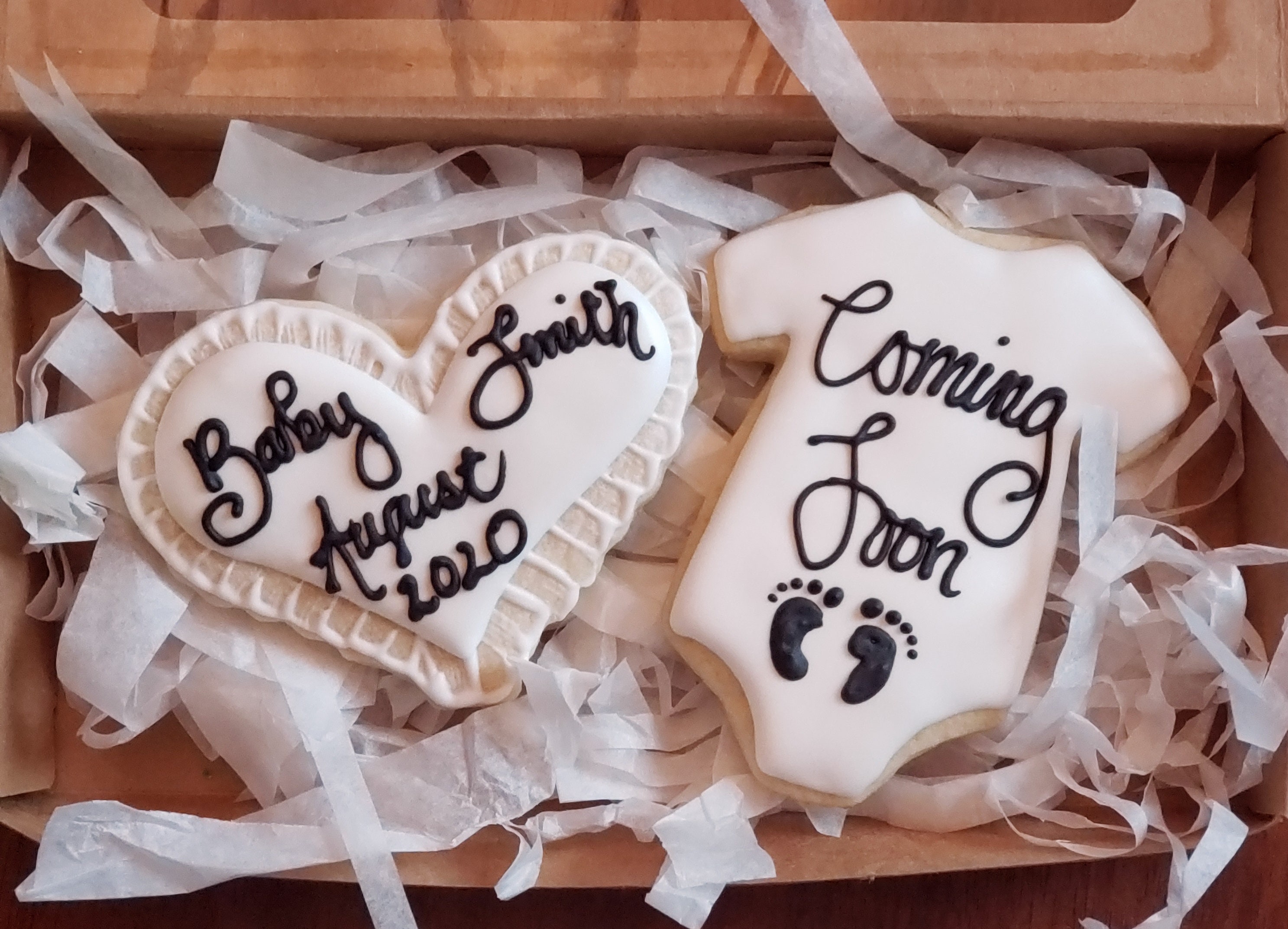 Pregnancy Announcement Cookie Set Etsy