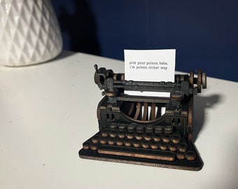 Personalized Mini Typewriter - Tortured Poets Department