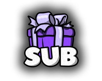 Gift Sub Emote - Twitch/Discord Stream (Digital Download)