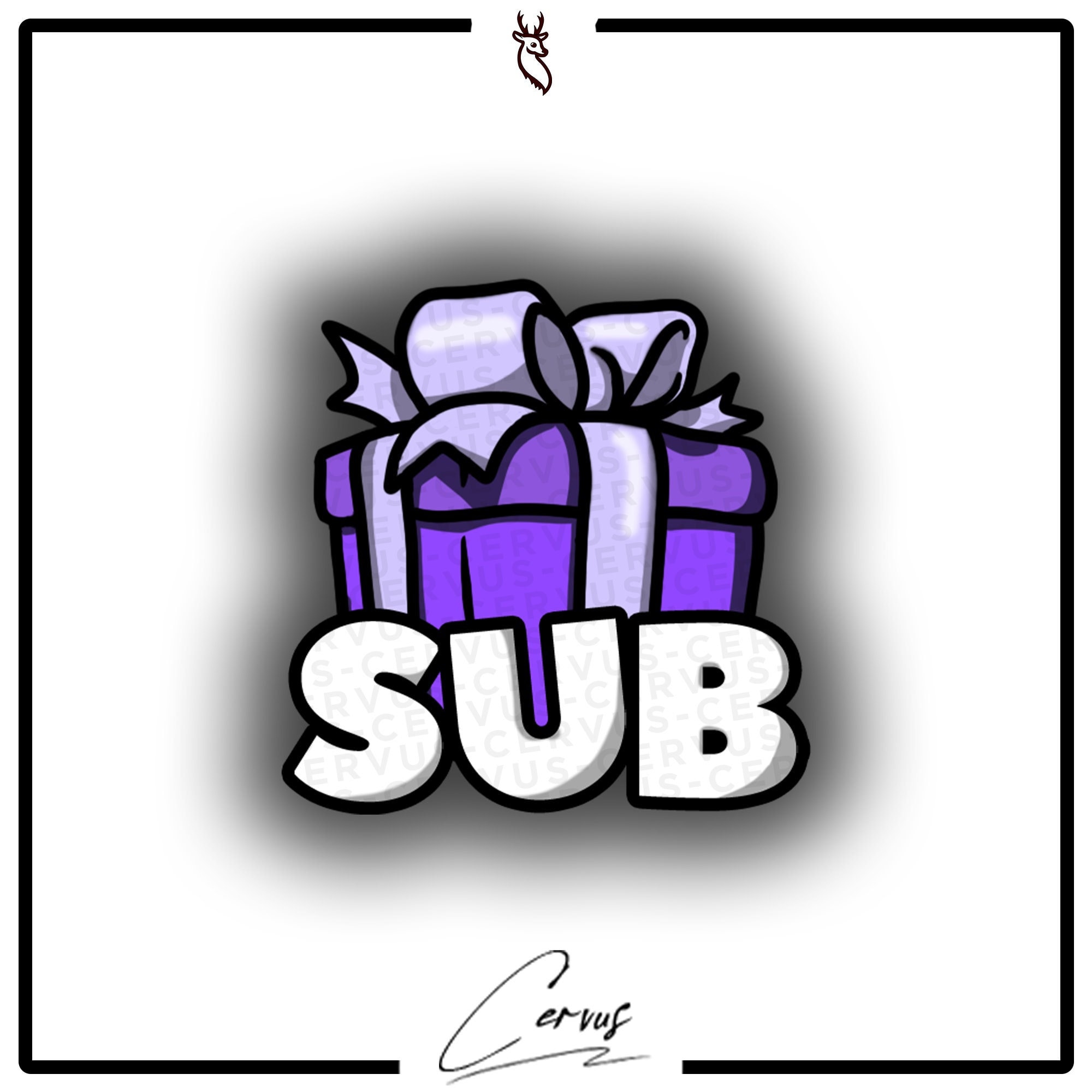 Geschenk Sub Twitch Emote / Twitch Stream / Discord Emotes / Streamer / Streamer / Streaming