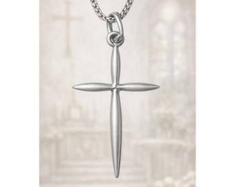 Jezlaine 925 Sterling Silver Dainty Cross Pendant on 926 Italy 16 inch Chain