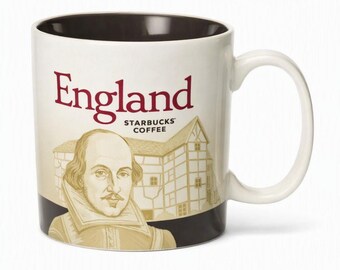 2010 Starbucks England Collectors Series Mug 16 oz Shakespeare