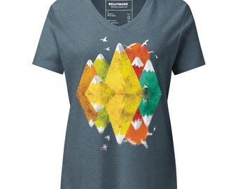 Reflection- Women’s relaxed v-neck t-shirt