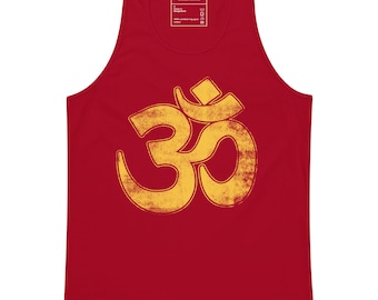 Men's Om Yoga Tank Top – Soft Cotton Sleeveless Shirt