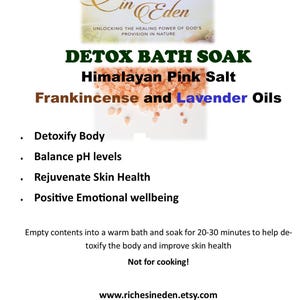DETOX BADBLÅT - Himalayasalt, rökelse, lavendel