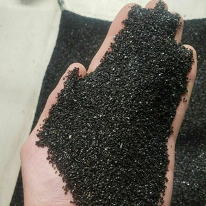 Black Aquarium Substrate - Medium Sand - 10lbs 25lbs 35lbs 45lbs