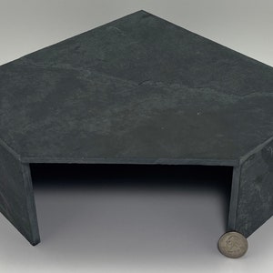 Slate Cave Bottomless Hide 10x10x4&quot; for Fish, Snake, Reptile, Turtle, Bearded Dragon, Aquarium, Gecko, Cichlid, Pleco