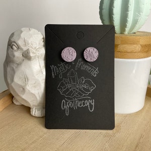 Handmade Polymer Clay Stud Earrings - Nancy