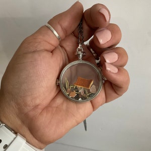 Refillable Intention Locket Pendant