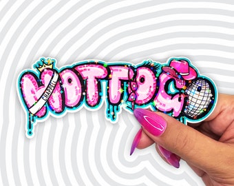 HOTTOGO Sticker | Holographic Sticker, Vinyl Sticker, Laptop Sticker