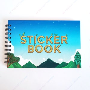 Sticker Valley Sticker Book | Reusable Sticker Book, Sticker Collection Notebook, Sticker Storage