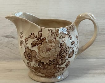 VTG Royal Staffordshire England Clarice Cliff Charlotte Pattern Round Creamer