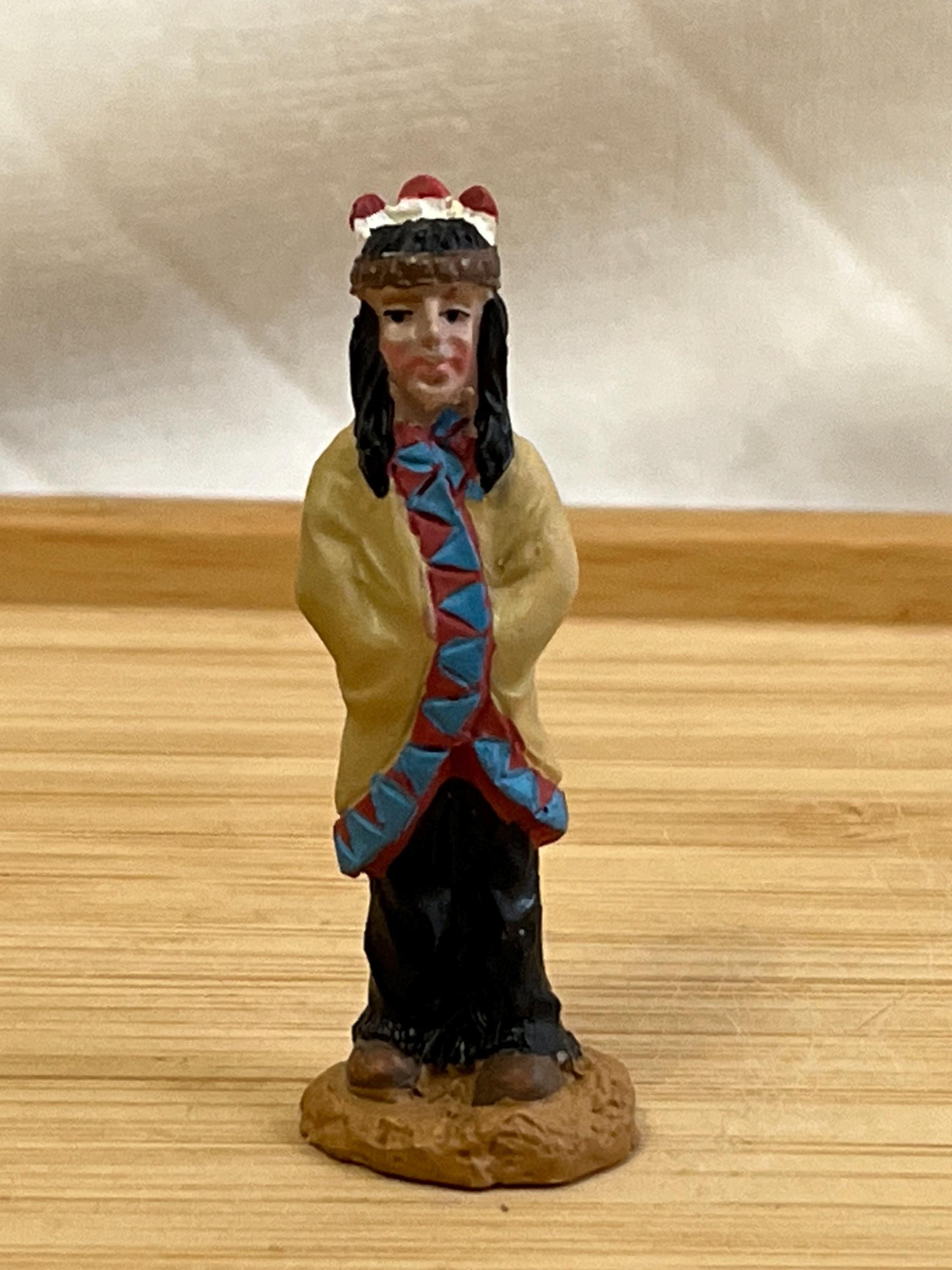 Vintage American Indian Figure - Etsy