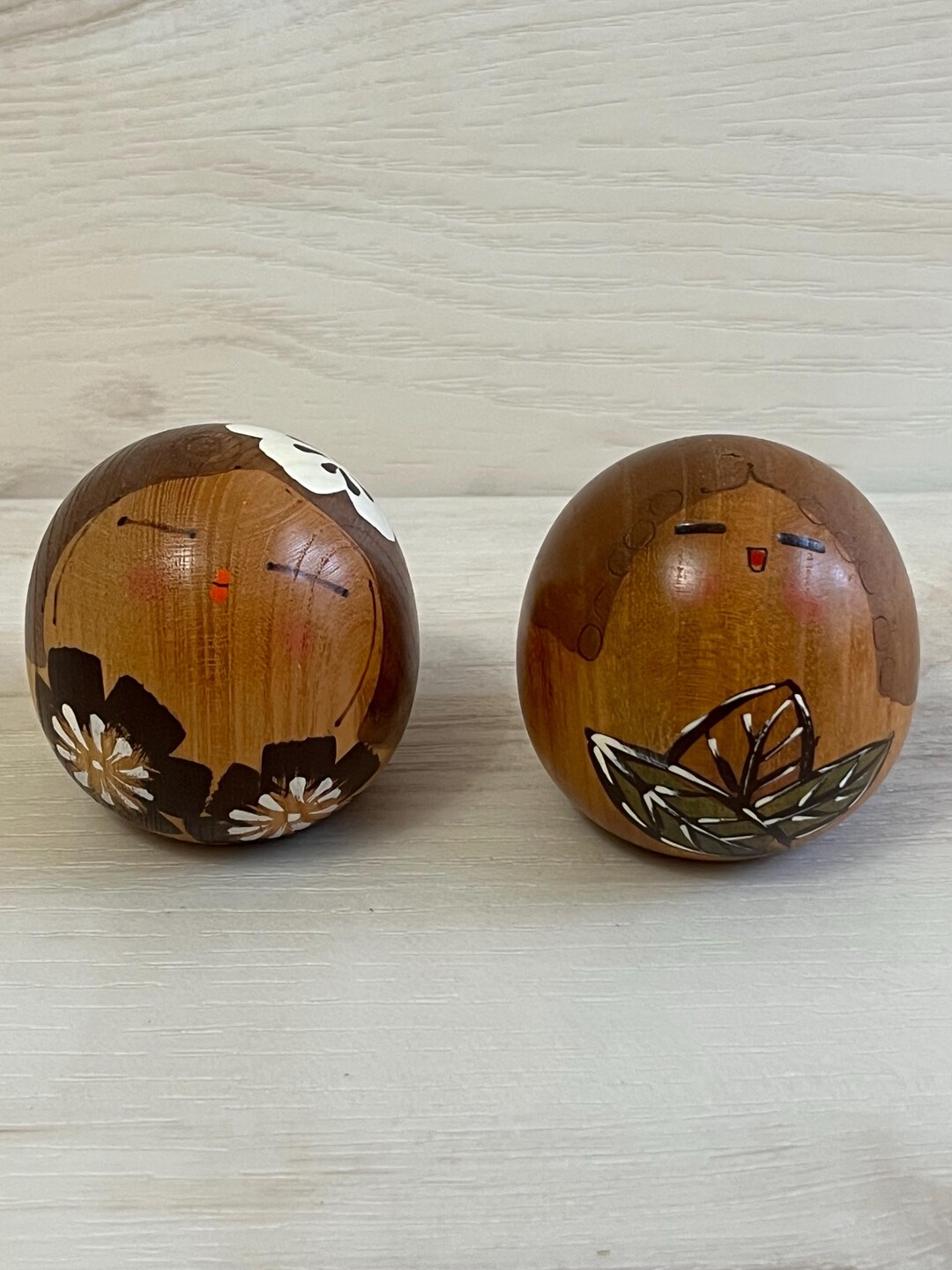 Sogen 2 VTG Sogen Wood Kokeshi Dolls Japan Handicraftmen’s Art Association ...