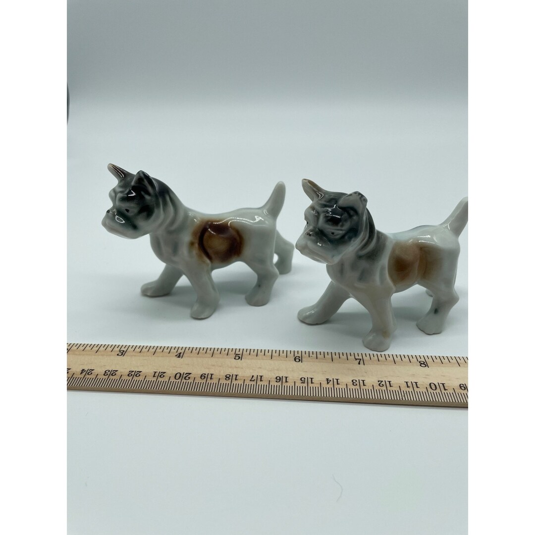 Vintage Japan Porcelain Dog Figurines Etsy