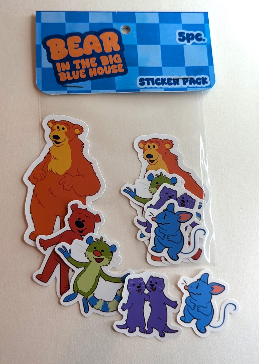 Bear in the Big Blue House Sticker Pack - Etsy UK