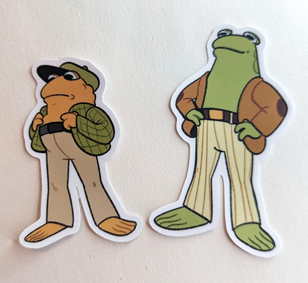Frog & Toad Stickers - Etsy