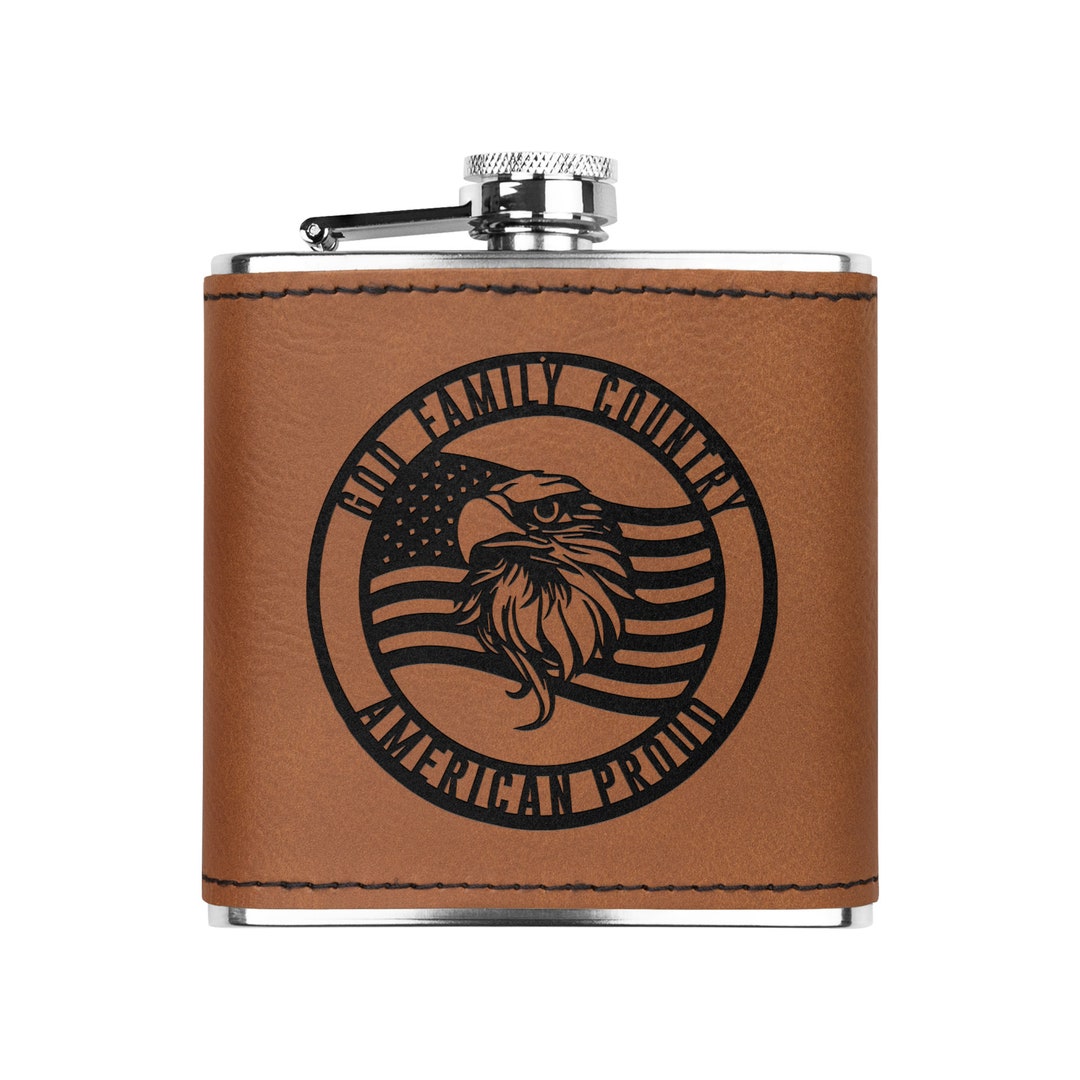 God. Family. Country. Stainless Steel Flask - Etsy