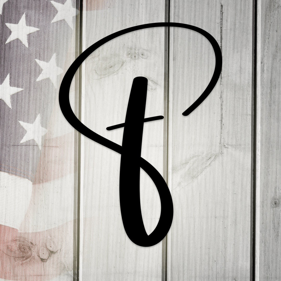 Metal Letter F Sign: Rustic Initial Monogram Wall Decor - Etsy
