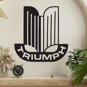 Classic British Car Metal Art Triumph Badge