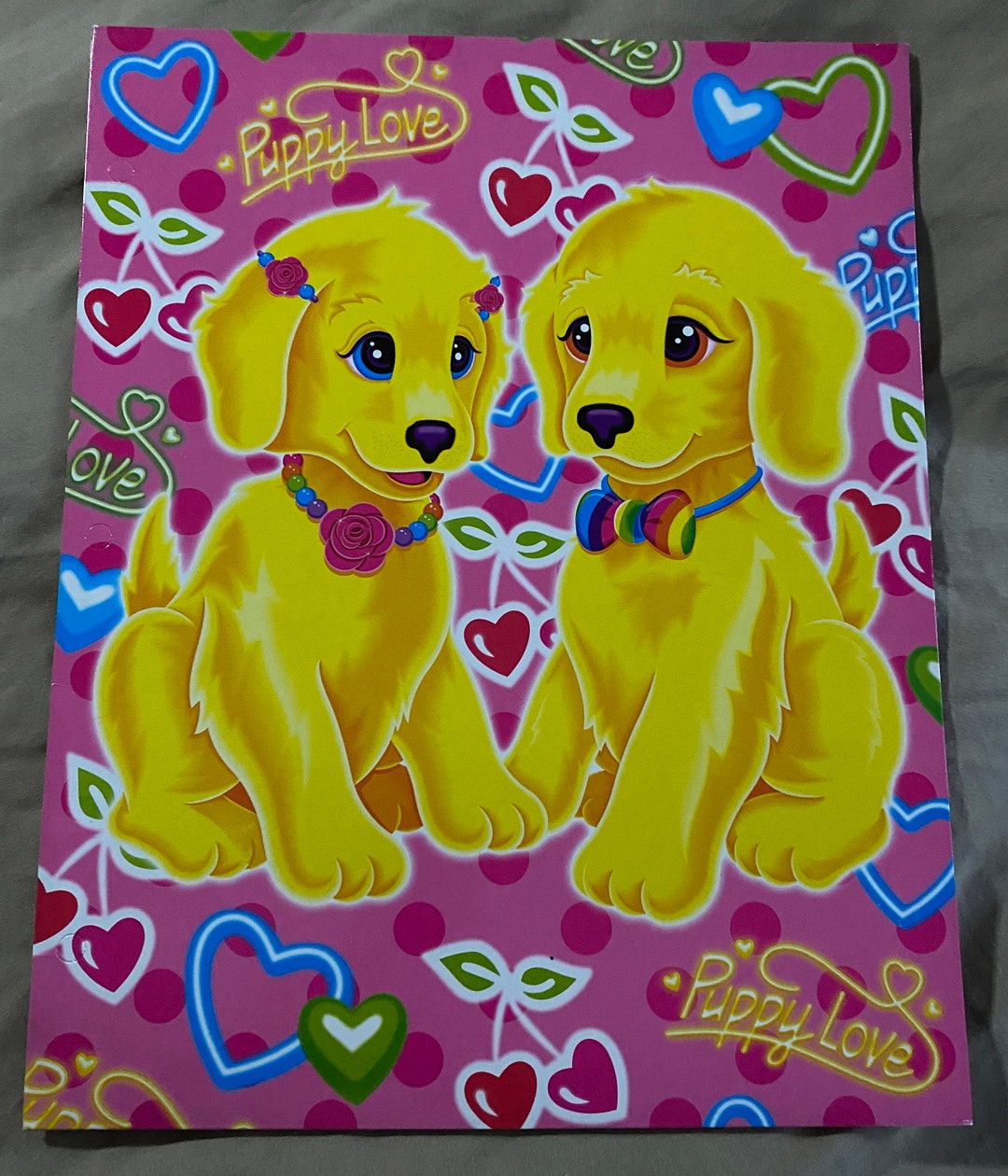 Lisa Frank Candy & Casey Love Puppies Folder Etsy