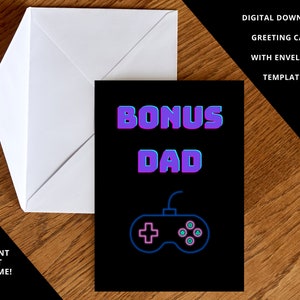 Bonus papa/stiefvader videogame digitale wenskaart (direct downloaden!)