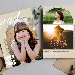 Graduation Announcement Card | Editable Graduation Invite | High School Graduation Announcement | Graduation Party Invitation | Graduation