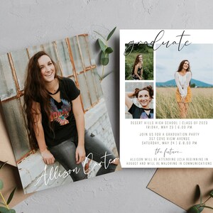 Graduation Announcement Card | Editable Graduation Invite | High School Graduation Announcement | Graduation Party Invitation | Graduation