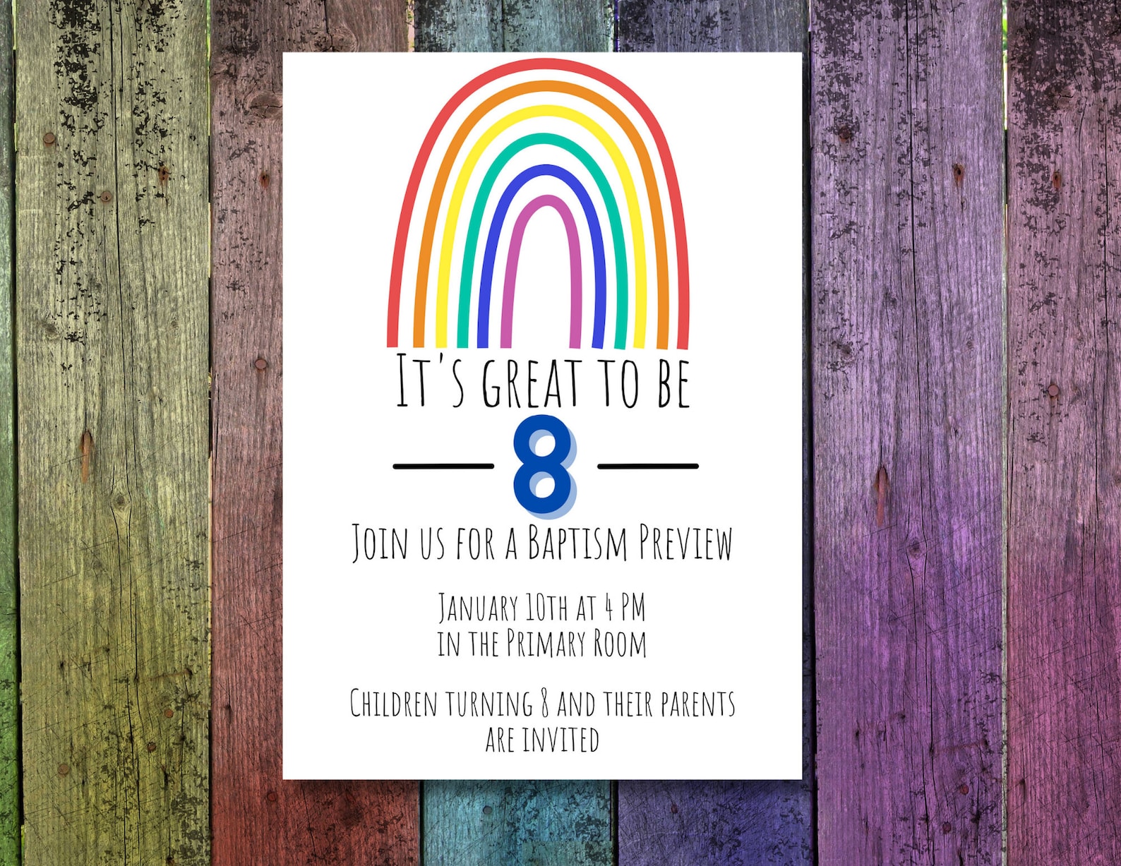 It's Great to Be 8 | LDS Baptism Preview | LDS Baptism Gender Neutral ...