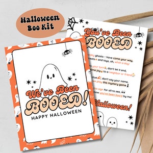 You&#39;ve Been Booed | We&#39;ve Been Booed | Halloween Printable | Halloween Gift Tags | Neighborhood Game | Boo Kit Printable | Halloween Sign
