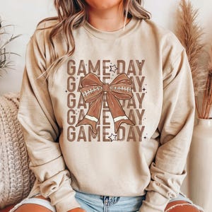 Football Game Day Sweatshirt, Football Mom Shirt, Game Day Sweatshirt Football, Gameday Sweater, Game Day Crewneck, Gameday Football Shirt