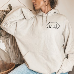 Custom Dog Sweatshirt, Personalized Dog Ears Sweatshirt with Name, Custom Dog Mom Sweatshirt, Dog Dad Gift for Pet Gift for Him, Pet Lovers