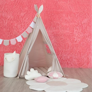 Teepee Tent + Floor Mat, Teepee Tent for Kids, Kids Teepee, Teepee Tent, Play Tent, Tent for kids