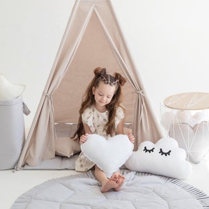 Teepee Tent + Floor Mat, Teepee Tent for Kids, Kids Teepee, Teepee Tent, Play Tent, Tent for kids
