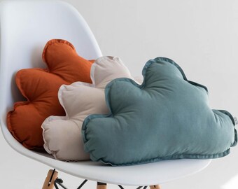 Set of 3 Cloud Pillows, Kid's Room, Decorative Pillows, Kids Pillows, Gifts for Kids