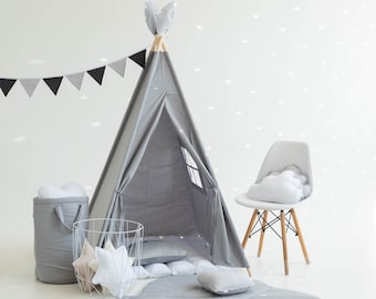 Teepee Tent + Floor Mat, Teepee Tent for Kids, Kids Teepee, Teepee Tent, Play Tent, Tent for kids