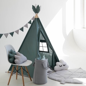 Teepee Tent + Floor Mat, Teepee Tent for Kids, Kids Teepee, Teepee Tent, Play Tent, Tent for kids