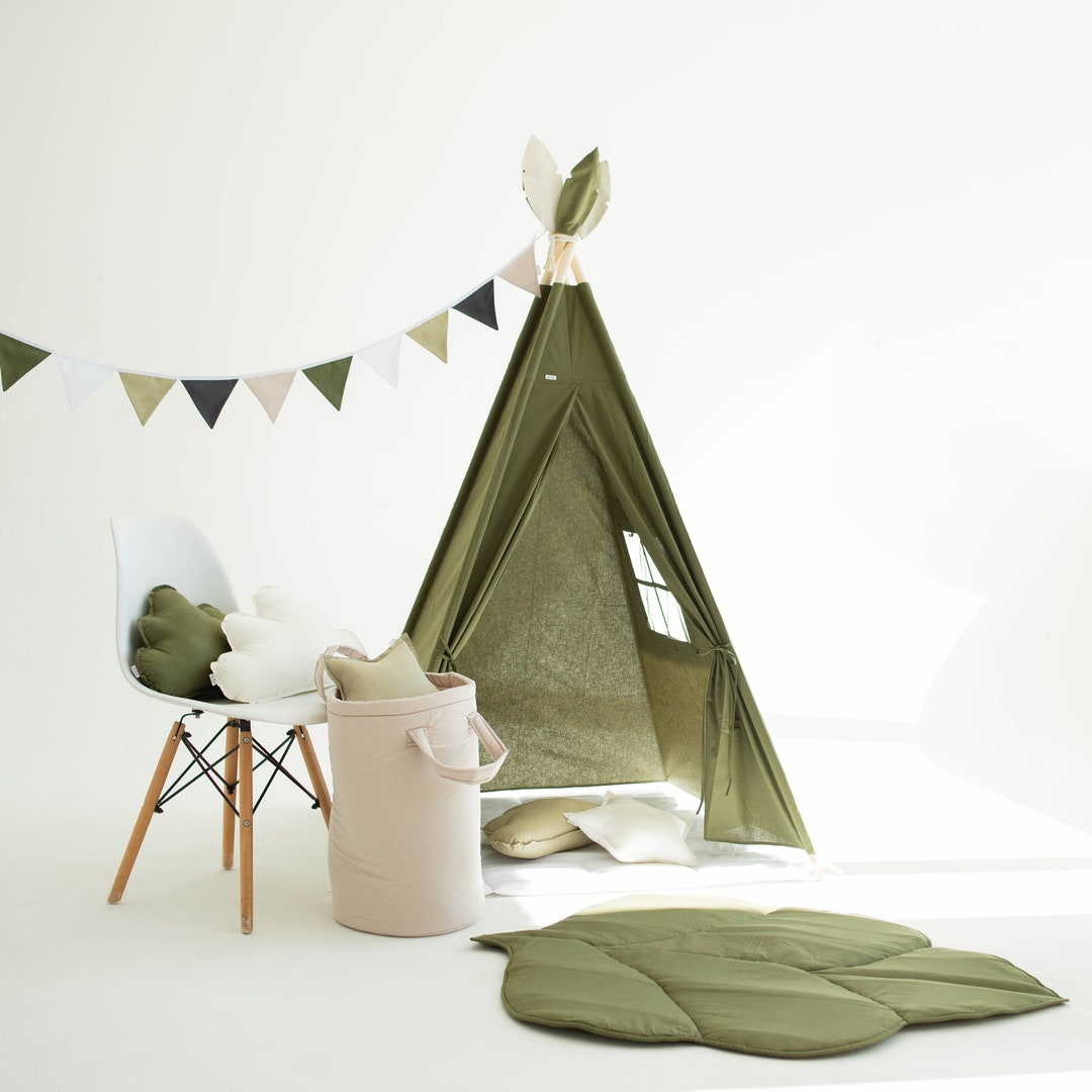 Teepee Tent Floor Mat, Teepee Tent for Kids, Kids Teepee, Teepee Tent, Play Tent, Tent for Kids