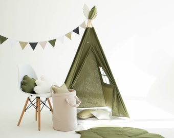 Teepee Tent + Floor Mat, Teepee Tent for Kids, Kids Teepee, Teepee Tent, Play Tent, Tent for kids