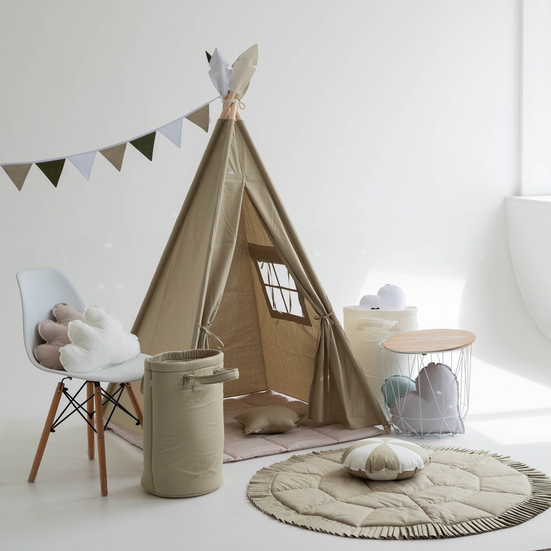 Teepee Tent Floor Mat, Teepee Tent for Kids, Kids Teepee, Teepee Tent, Play Tent, Tent for Kids