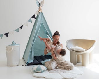 Tipi-Zelt Für Kinder – Spielzelt Mit Fenstern Zum Falten Und Mitnehmen