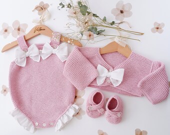 Knitting Pattern Baby Rompers, Romper,Baby Romper Set,Knittign Baby Romper,Baby Gift Box, Newborn Baby Romper,
