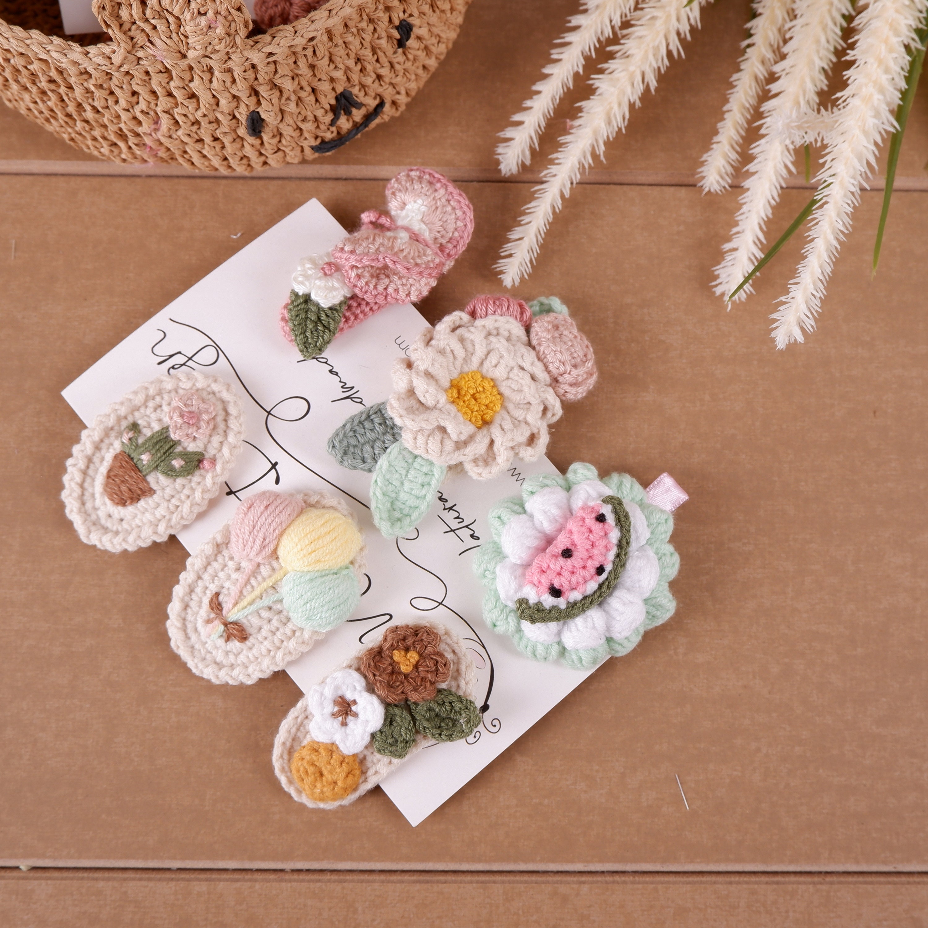Crochet Hair Clip Set Girl Hair Accessory Crochet Hairpin - Etsy Crochet Hair Clip Set Girl Hair Accessory Crochet Hairpin - Etsy