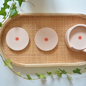 Boobie Coasters | coasters | Handmade | Decoration | small tray | Mugs | Glasses | trend decoration | Breast | chest | Jesmonite
