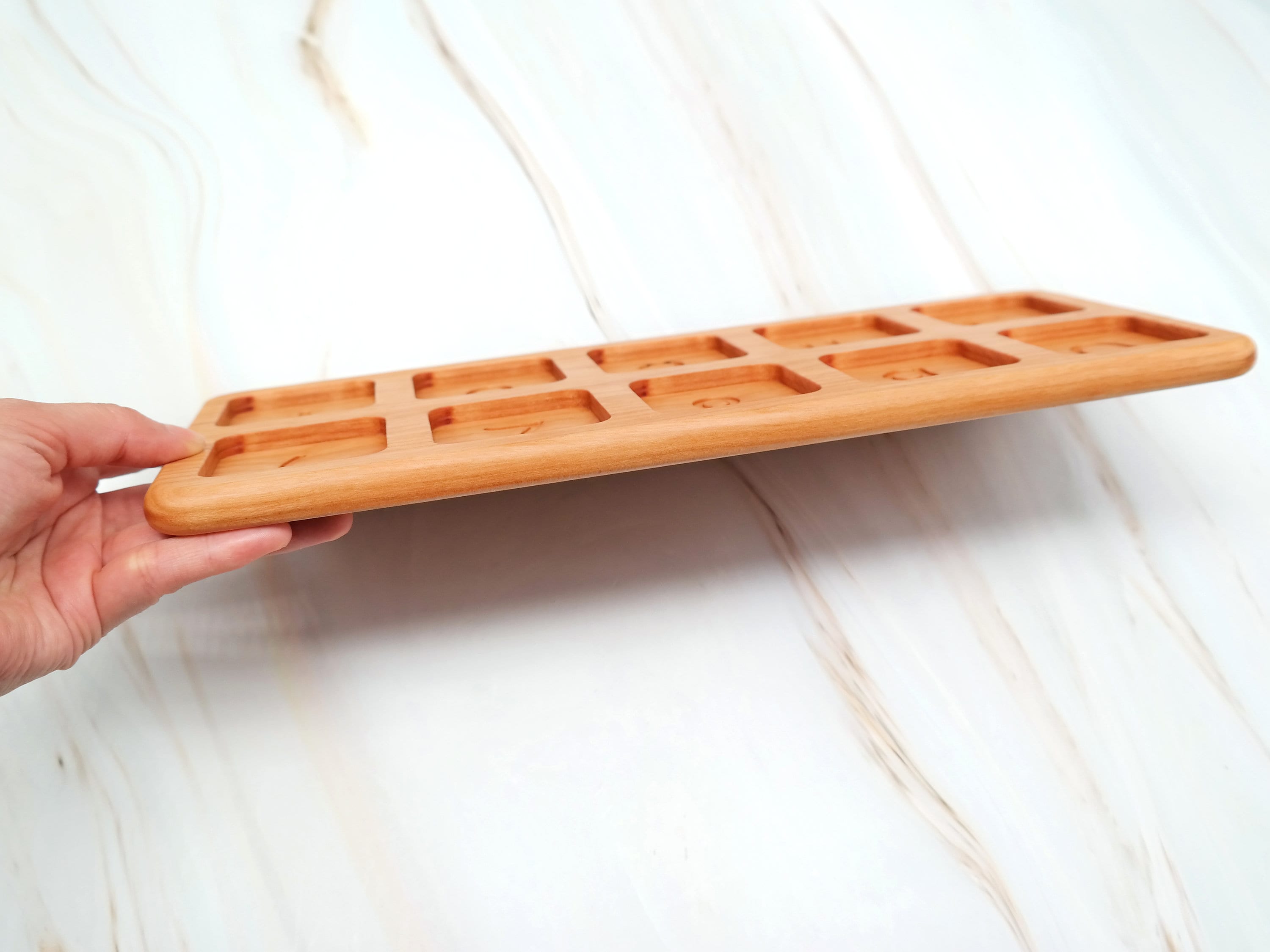 Wooden Ten Frame for Sorting and Counting Montessori Wooden - Etsy