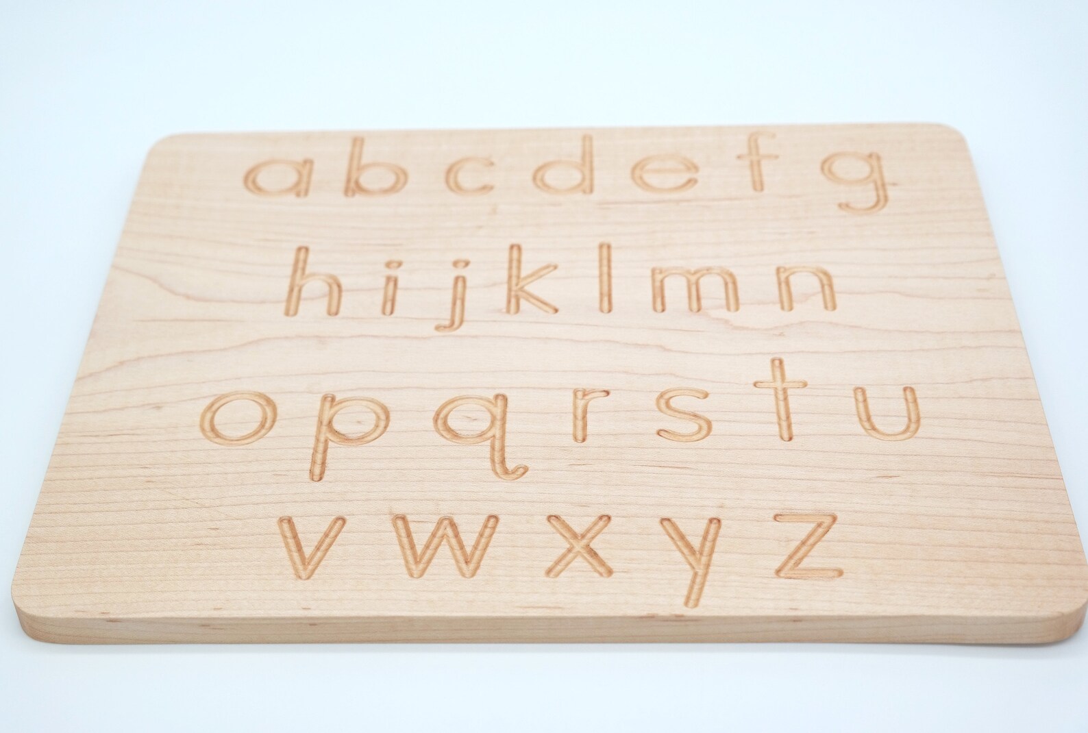 Alphabet Tracing Board Wooden Alphabet ABC Board Montessori Etsy Canada