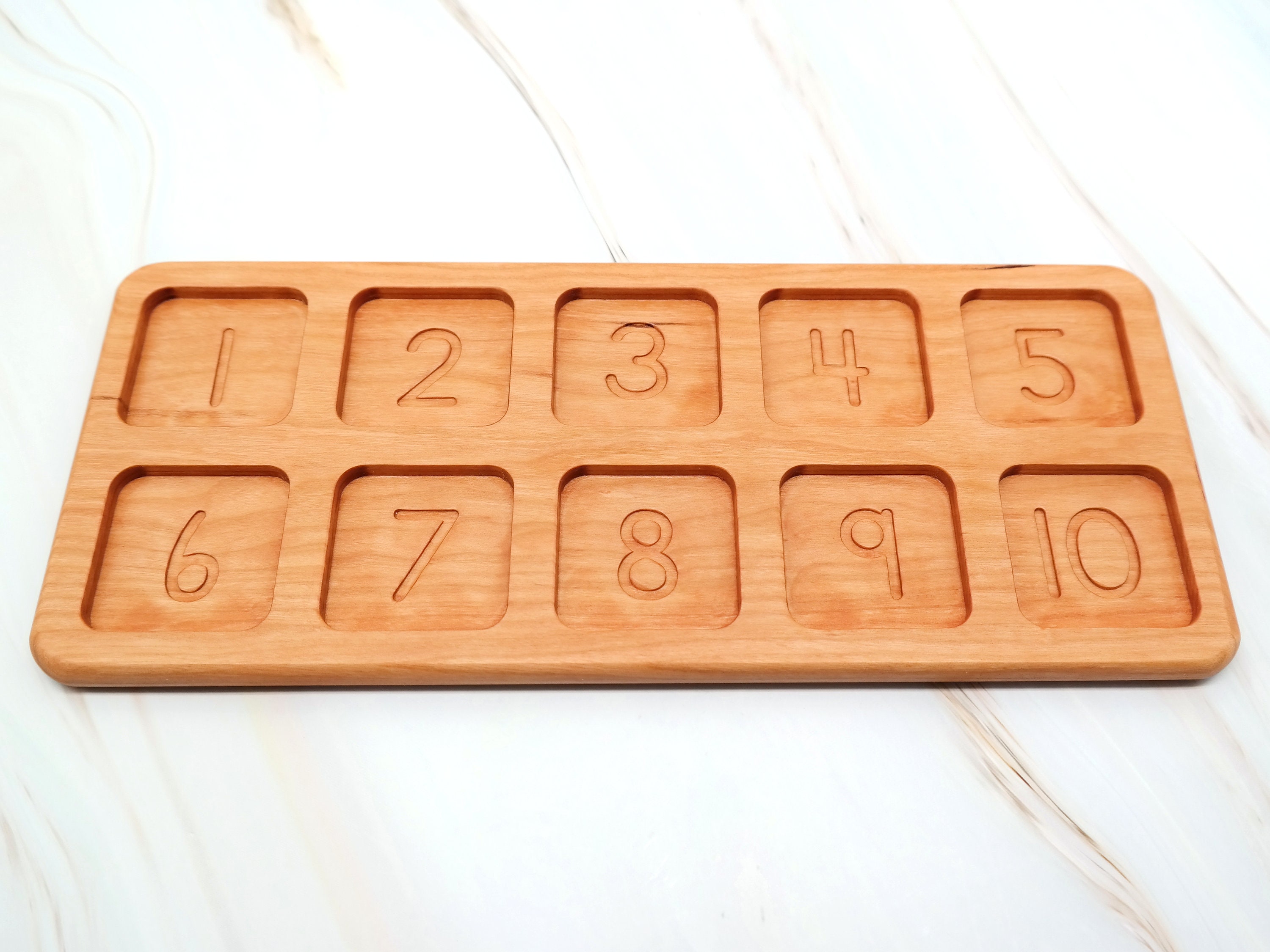 Wooden Ten Frame for Sorting and Counting Montessori Wooden - Etsy